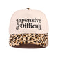 Expensive & Difficult Leopard Print Trucker Hat