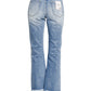 Zenana High rise straight raw hem cropped denim pants