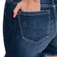 PLUS Zenana Mid Rise Raw Frayed Hem Denim Shorts