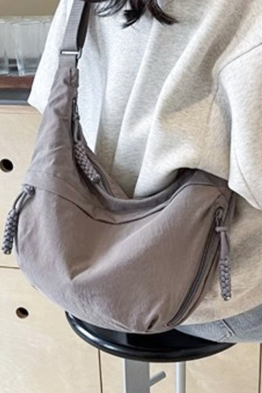 Large crescent crossbody bag