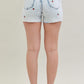 Hi-Waist Cherry Embroidered Judy Blue Shorts