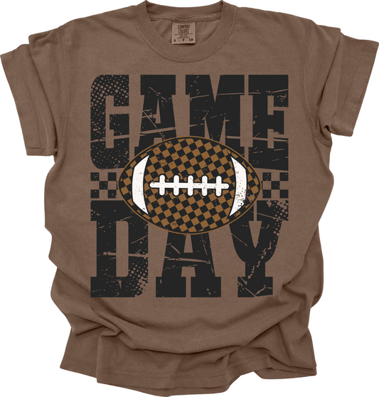 Game Day Football Brown Graphic Tee