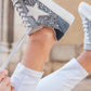Silver Glitter Star Tennis Shoe Sneaker