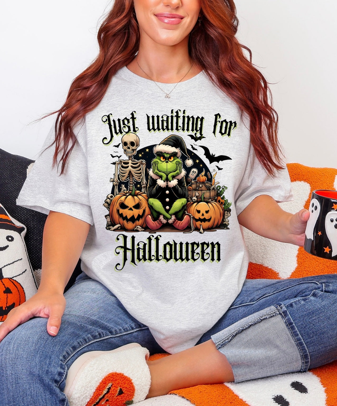 Grinch Can't Wait for Halloween Graphic Tee