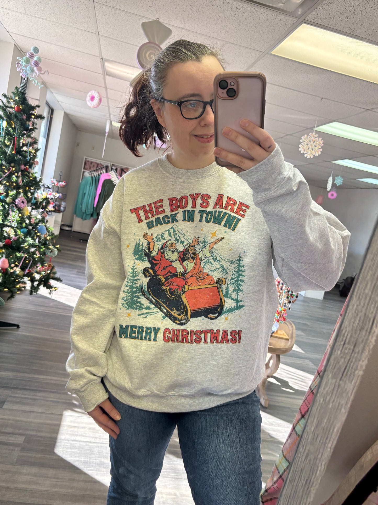 The Boys are Back in Town Sweatshirt - Christmas Preorder