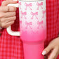 Pink Bow 40oz  Ombre Tumbler