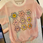 Cotton Candy Smiley Bubble Romper for Infant/Toddler