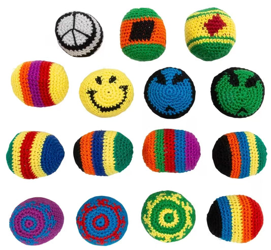 2 inch crochet hacky sack - random style