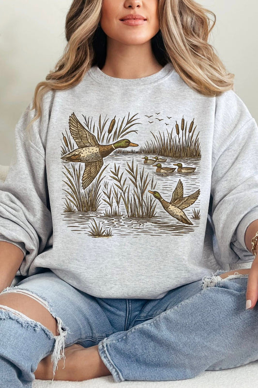 Vintage Duck Sublimation Sweatshirt