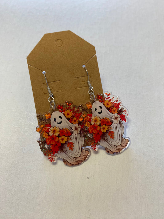 Boho Ghost dangle earrings