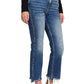 Zenana Kick Crop Flare Denim Pants