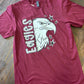 Maroon and White Eagles Graphic Tee