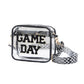 Black Game Day Clear Stadium bag