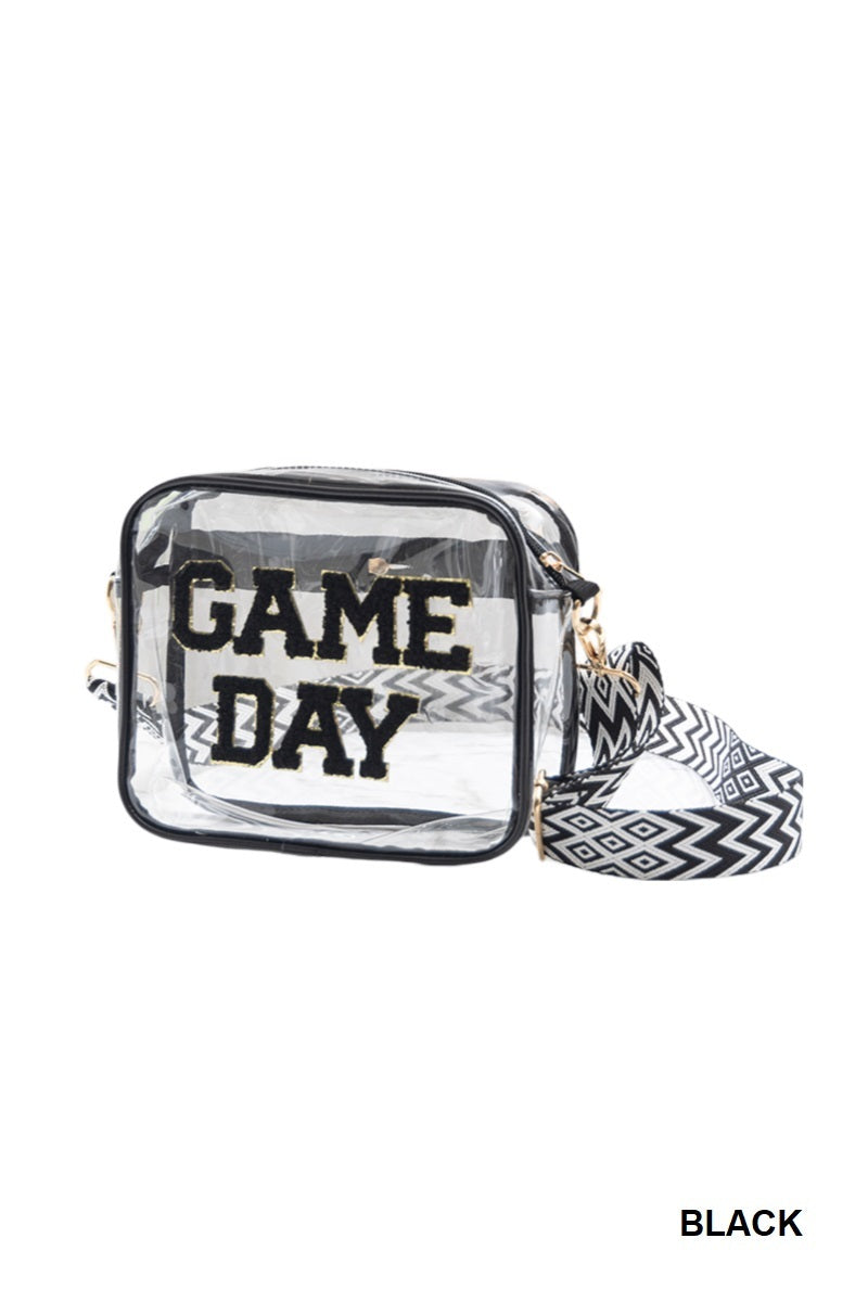 Black Game Day Clear Stadium bag