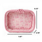 Coquette bow transparent cosmetic bag