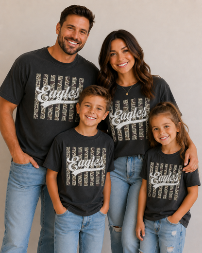 Camo Eagles Adult Graphic Tee