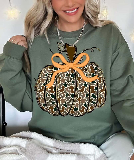 Camo Cutie Pumpkin Sweatshirt