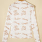 Long Sleeve White Howdy Mesh Top