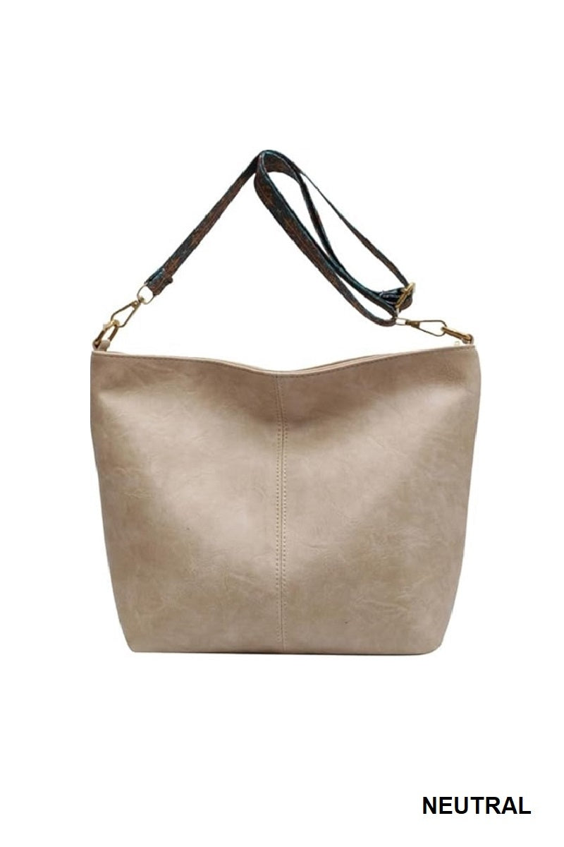 Neutral hobo Style Crossbody Bag Purse
