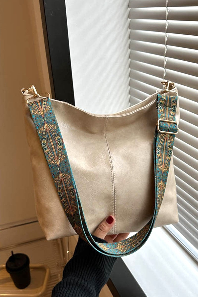 Neutral hobo Style Crossbody Bag Purse