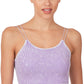Lavender Washed ribbed seamless double strap brami