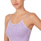 Lavender Washed ribbed seamless double strap brami