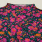 PLUS Long Sleeve Rose Floral Mesh Top