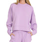 Lilac Scuba Sweatshirt & Shorts Set