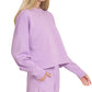 Lilac Scuba Sweatshirt & Shorts Set
