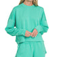 Mint Green Scuba Sweatshirt & Shorts Set