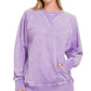 Violet Halo Washed Pullover Sweatshirt