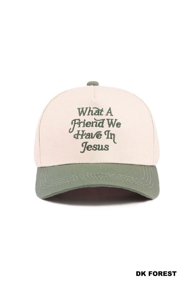 What A Friend We Have in Jesus Dark Forest Trucker Hat
