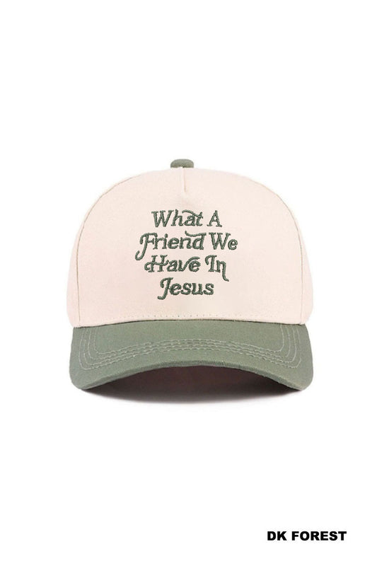What A Friend We Have in Jesus Dark Forest Trucker Hat