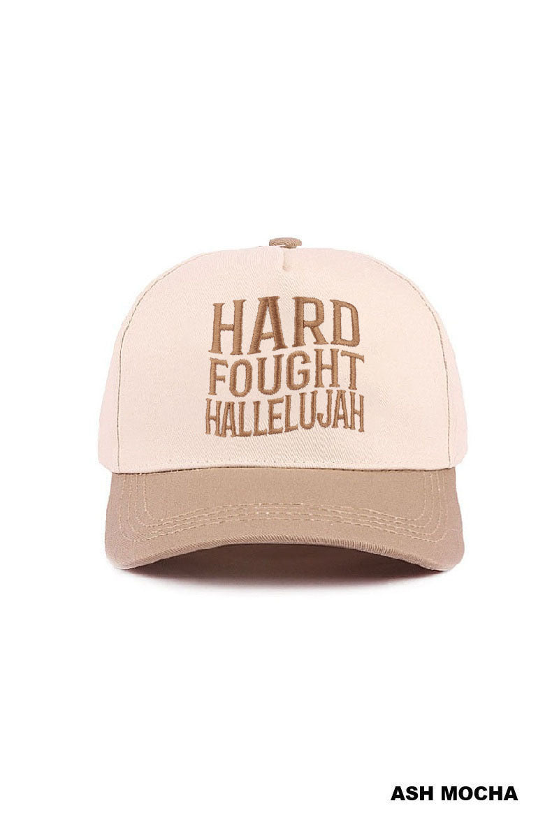 Hard Faught Hallelujah Ash Mocha Trucker Hat