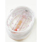 Pink Tone See Through Heart Printed Pouch