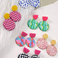 Colorful Dots Polymer Earrings