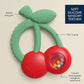 Cherries Bitzy Shake™ - Silicone Teether with Rattle