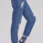 Girls Taylor Relax Fit Elastic Back Roll Cuff Jeans