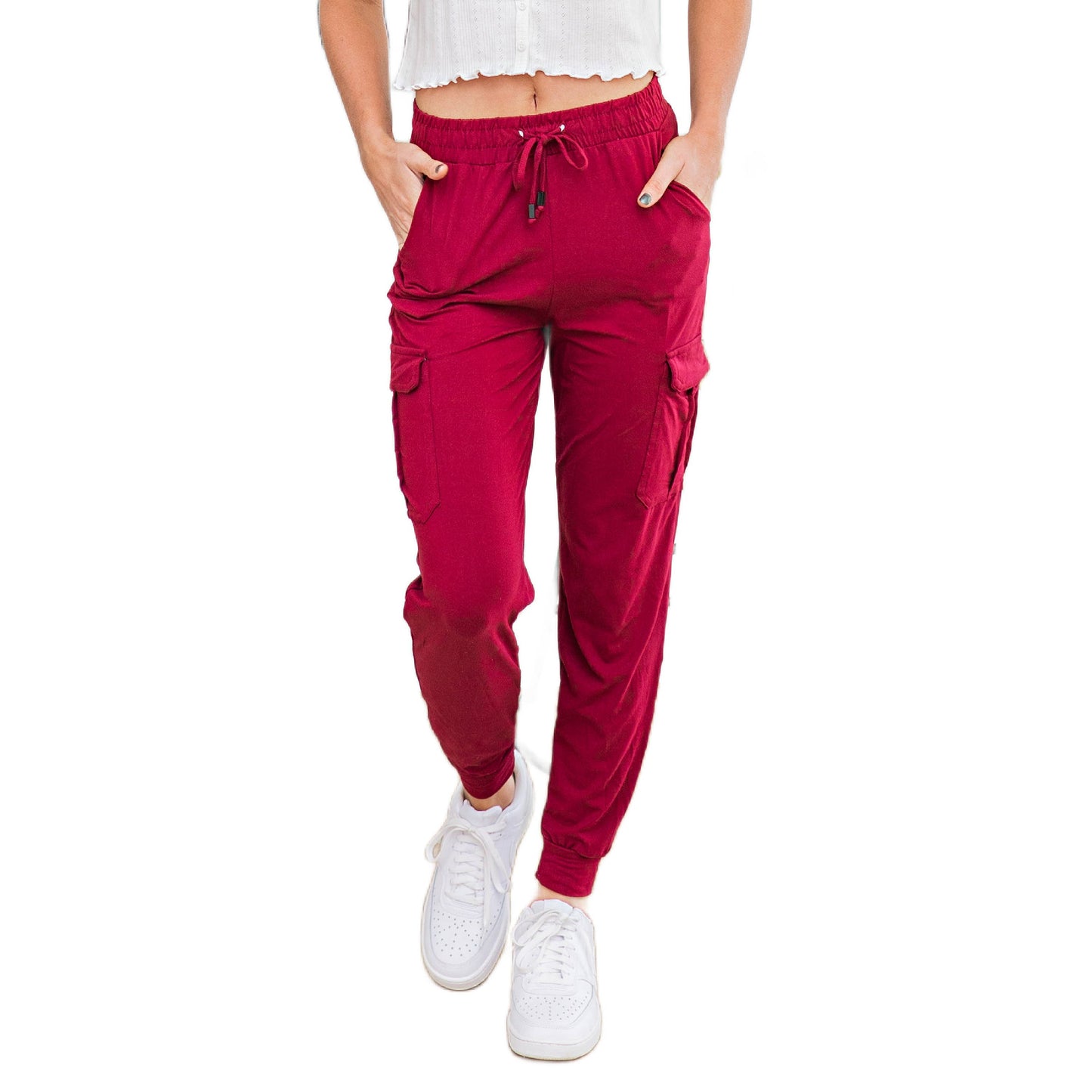 Mocha Ultra Soft Joggers w/ Cargo Pocket