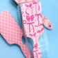 PINK WITH BOWS LARGE DETANGLE PADDLE HAIR BRUSH COMB