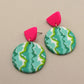 Colorful Dots Polymer Earrings
