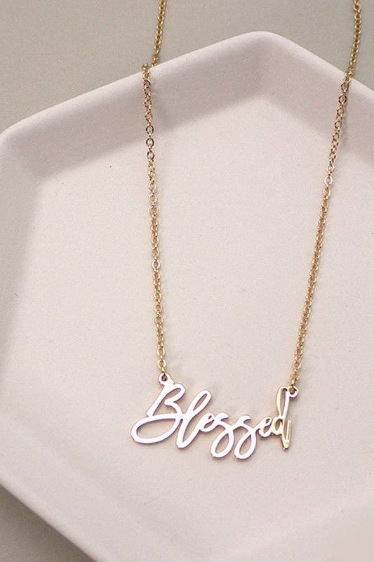 BLESSED DELICATE NECKLACE |GOLD