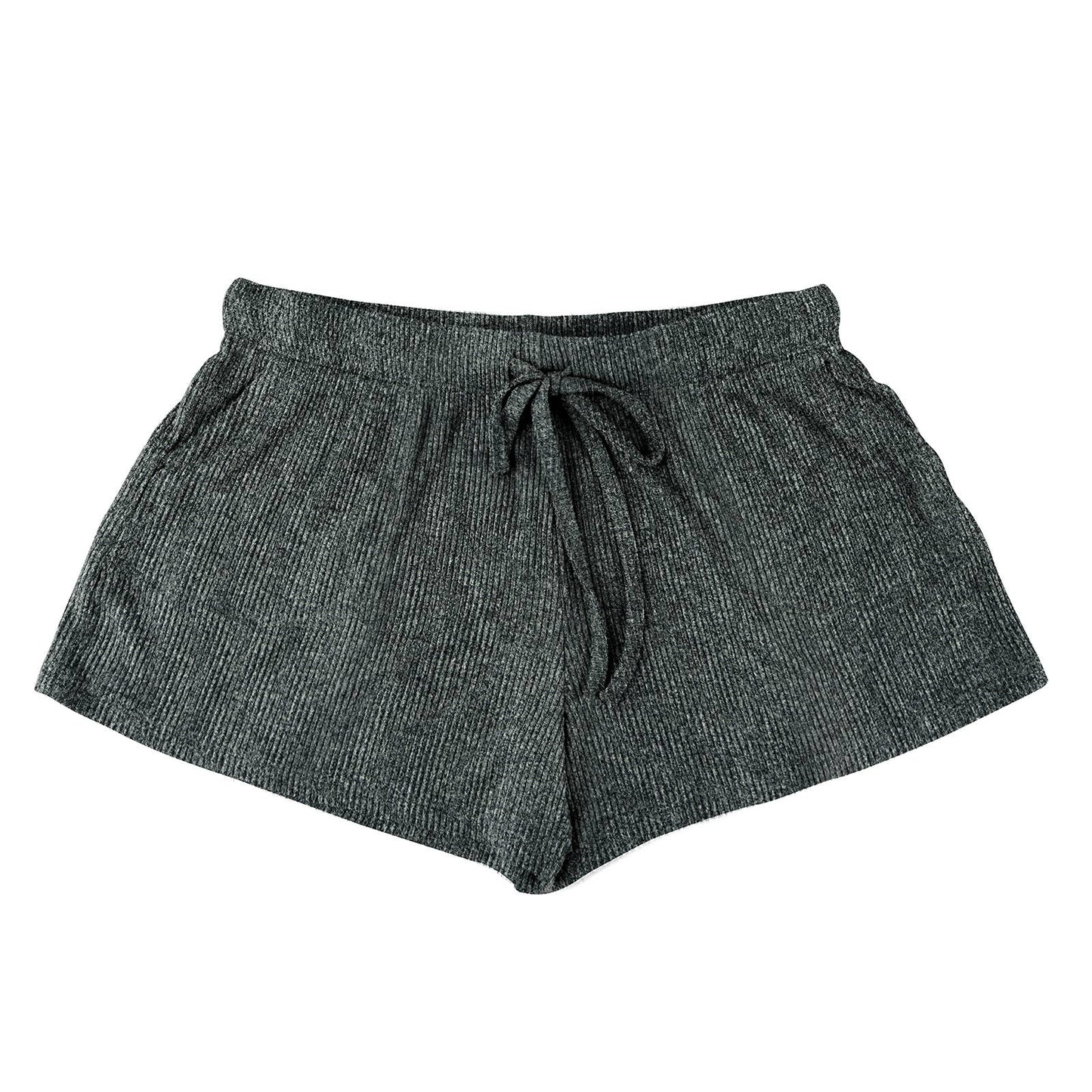 Black Hello Mello CuddleBlend Shorts