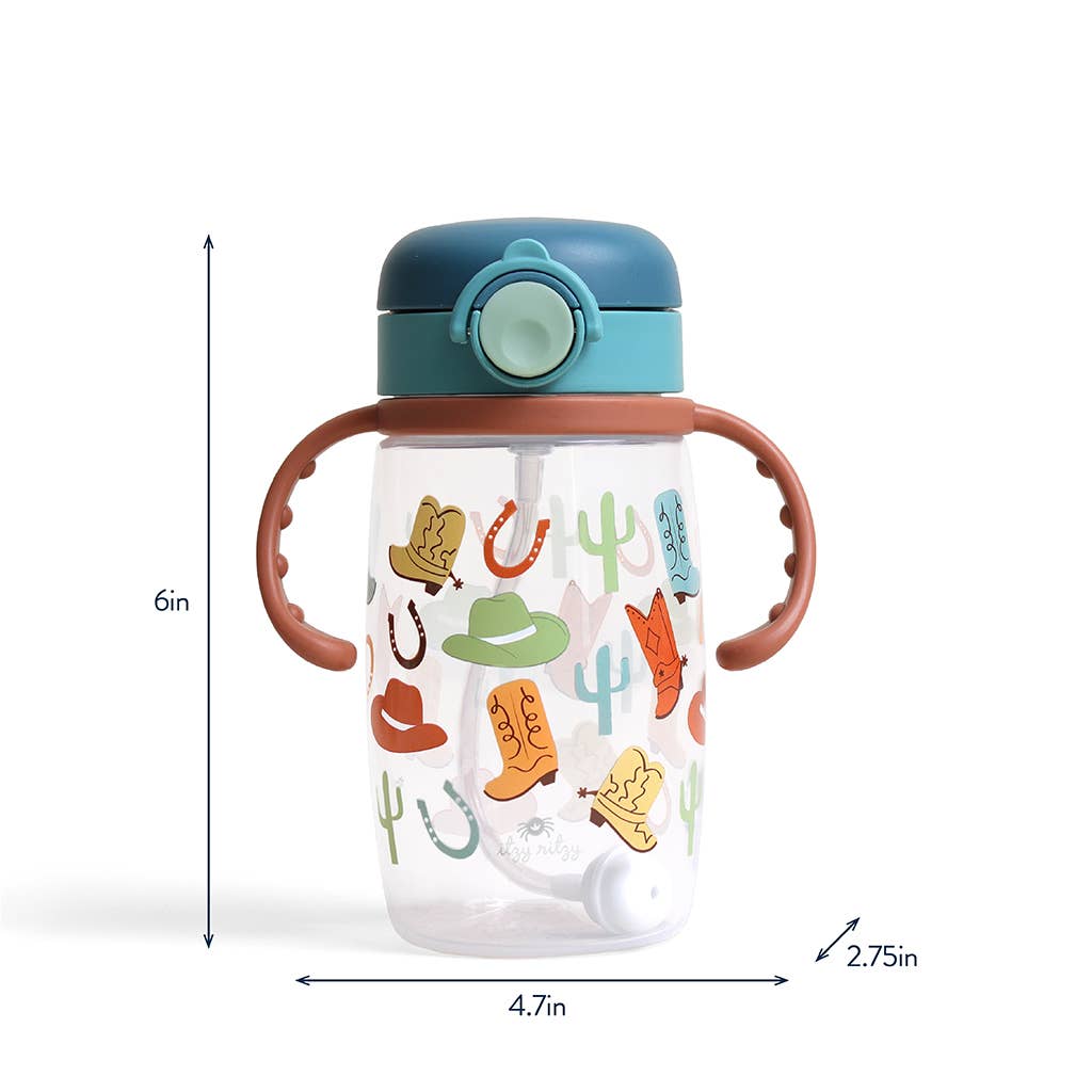 *NEW* Itzy Sips™ - Straw Cup With Snap-Close Lid: Giddy Up!