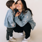 Distressed Women's Denim Jean Jacket
