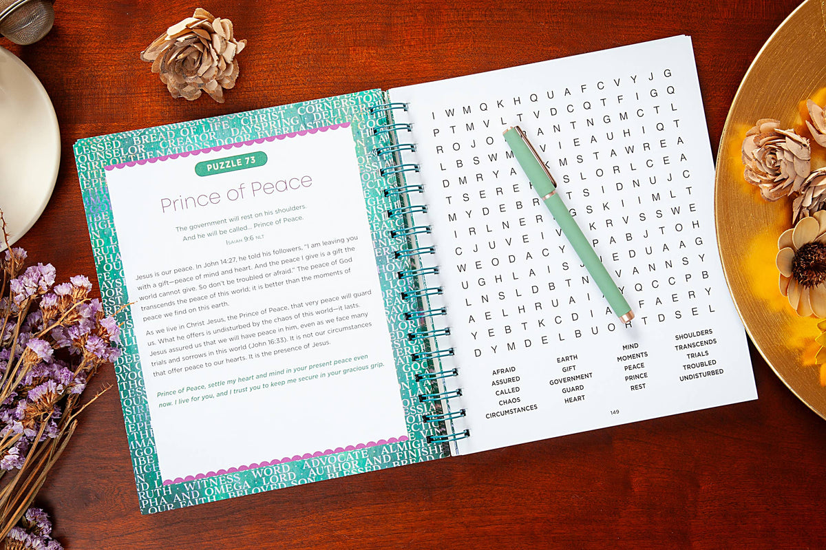 100 Meditations on the Names of Jesus (Word Search Devo)