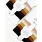 Neutral Tone Textured Rolled Hair Tie Set
