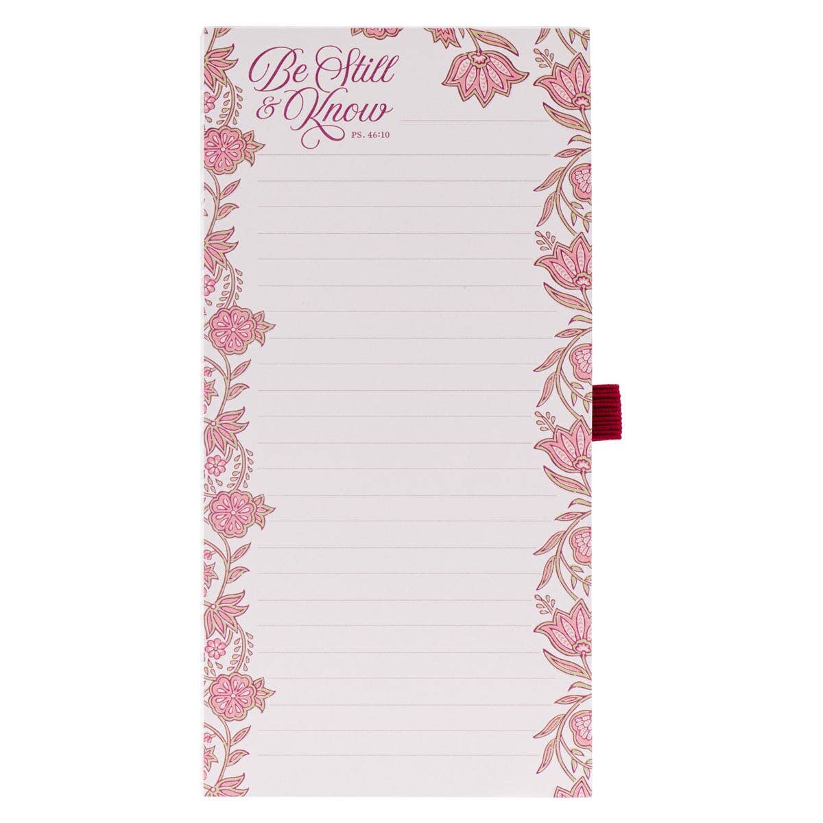 Magnetic Notepad w/pen Be Still Ps. 46:10