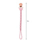 Sweetie Strap™ Silicone One-Piece Pacifier Clips: Pink Beaded