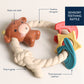 Rainbow Ritzy Rattle™ Silicone Teether Rattles